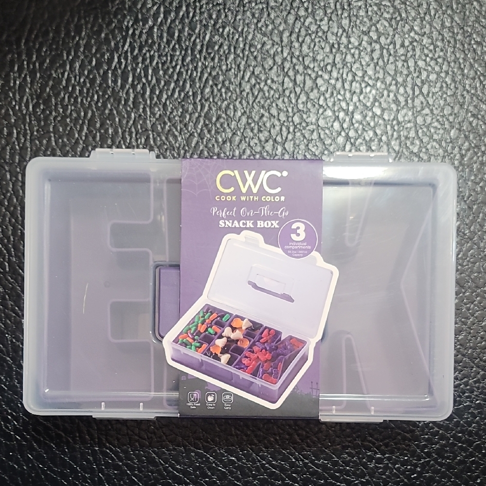 CWC Cook With Color Purple "EEK" Perfecr On The Go Snack Box - Picture 2 of 5